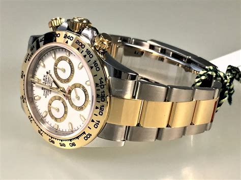 Rolex Daytona Gold/Stahl Weiss Ref. 116503 B+P 2020 